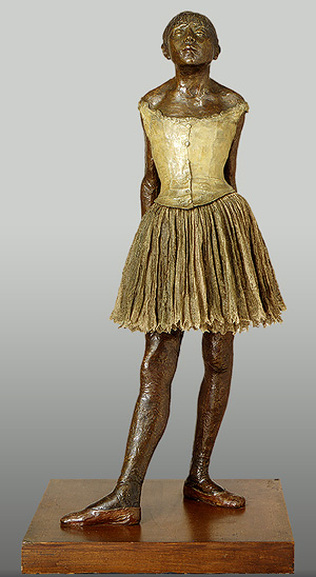 Degas's bronze dancer
