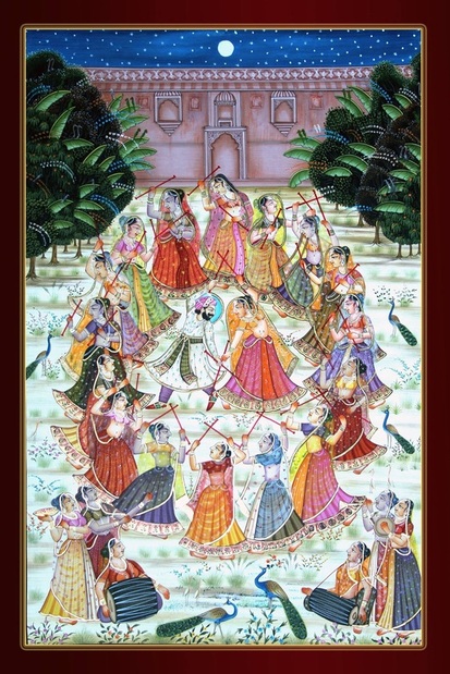 Krishna dance painting